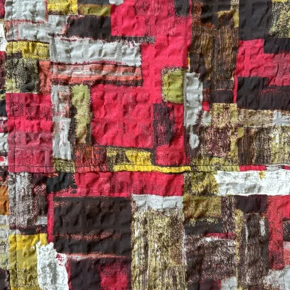 NWT Habitat Patchwork Print Top in Garnet XS - Picture 11 of 12